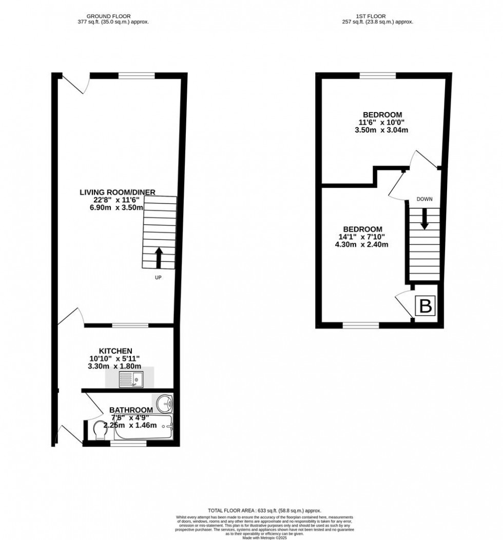 Floorplan for Mill Street, Colnbrook, Slough