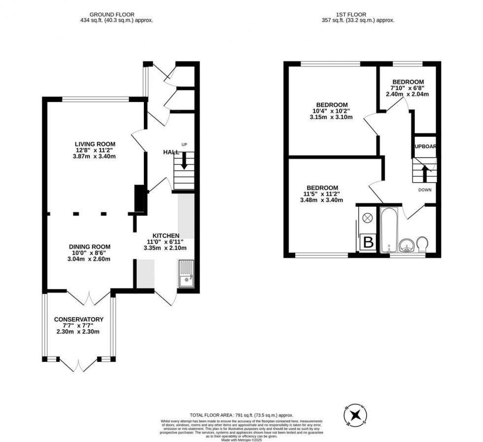 Floorplan for Reddington Drive, Langley