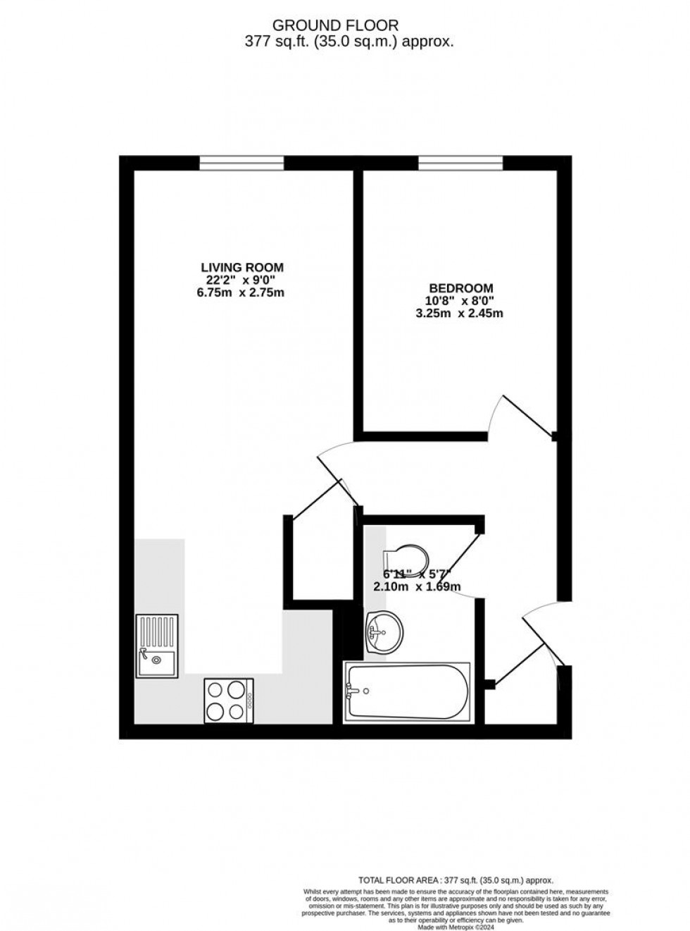 Floorplan for Rockall Court, Slough