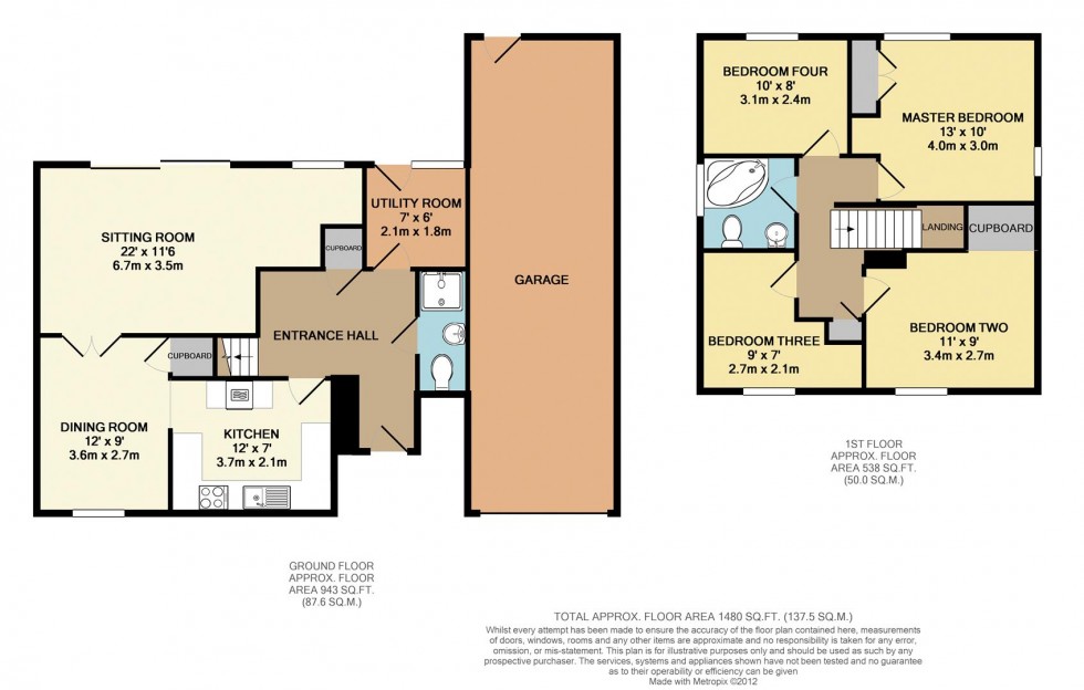 Floorplan for Gilmore Close, Langley, Berks