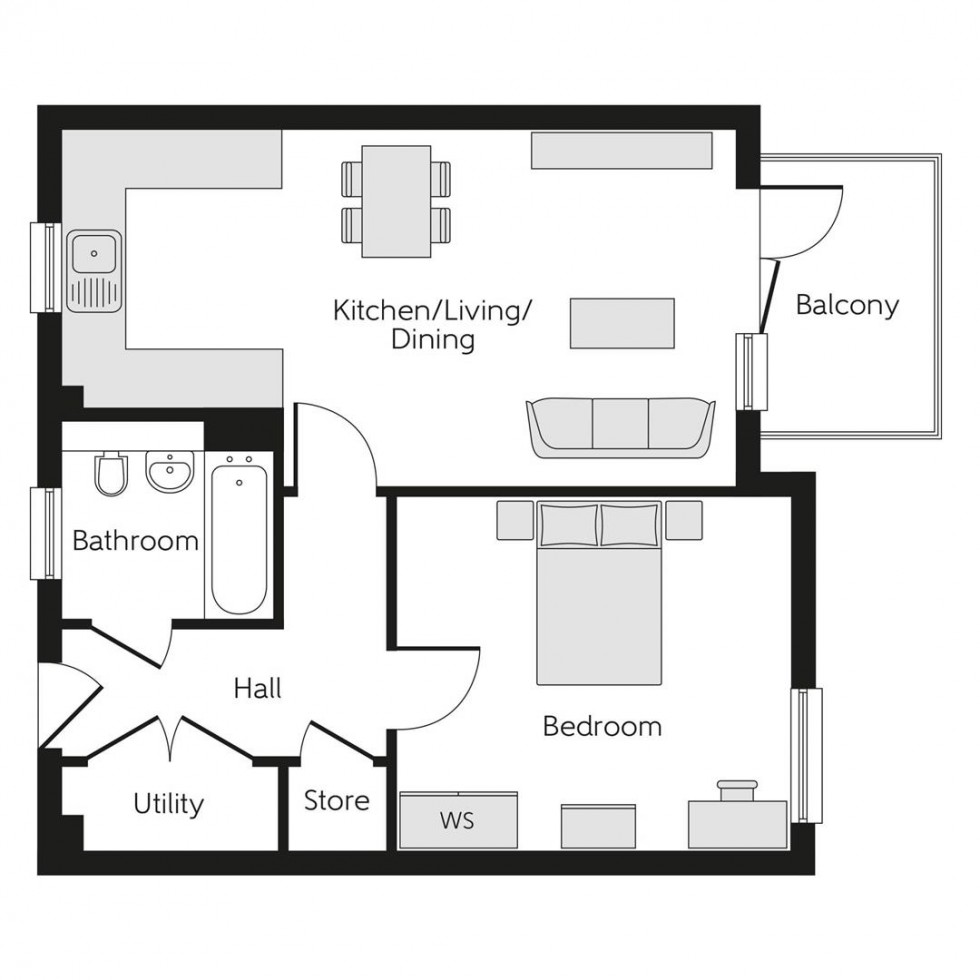 Floorplan for Montem Lane, Slough