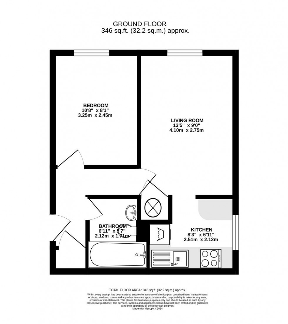 Floorplan for Rockall Court, Langley