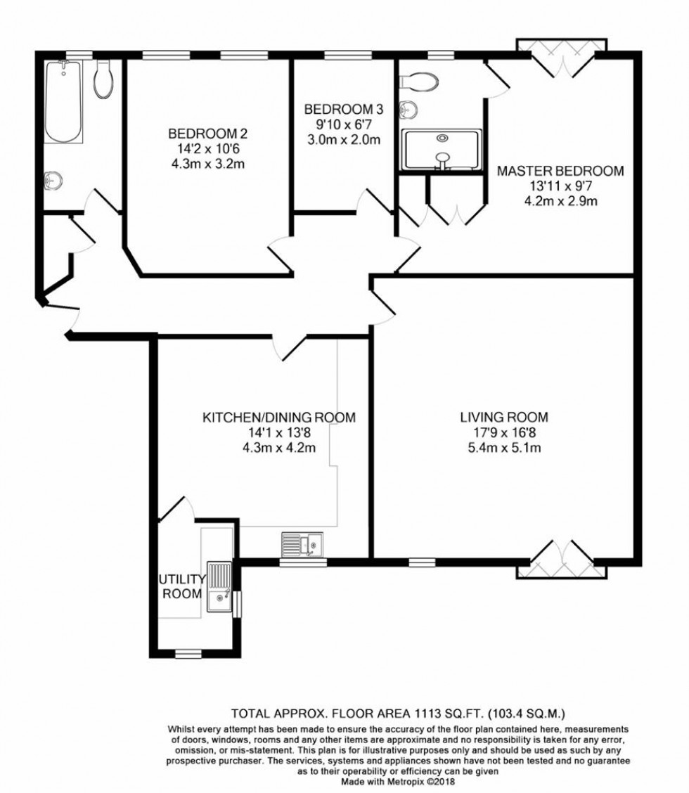Floorplan for Grasholm Way, Langley, Berkshire