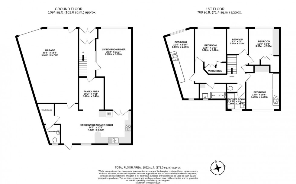 Floorplan for Rodney Way, Colnbrook